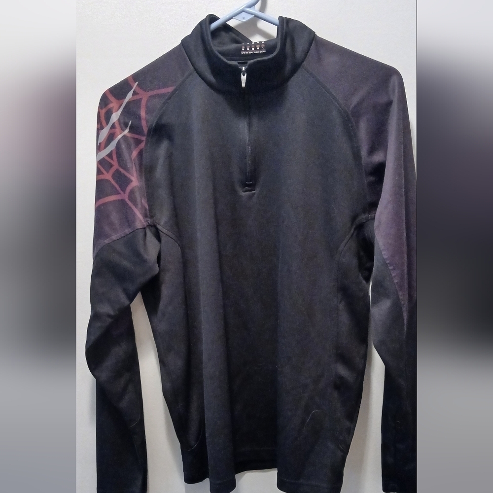 Spyder Quarter Zip Pullover Men’s Med Black Long-sleeve Pullover Activewear
